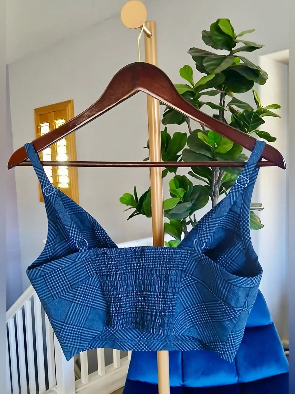 Free People Intimately Plaid Gingham Bralette Women’s Size M